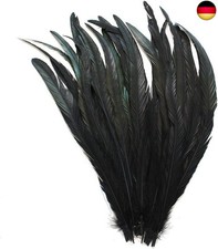 ERGEOB Echte Hahnenfedern in 30-35cm (12-14 Zoll) Länge - Ideal für F