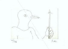 François-Xavier LALANNE. verlernen.  Radierung signiert. EO. 2002