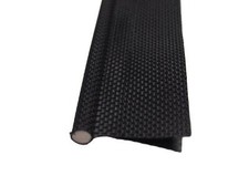 Vorzelt Schiene Paspel 6mm Doppelter Umschlag Schwarz + Solider PVC-Kern Keder