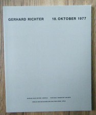 Gerhard Richter 18. Oktober 1977 Ausstellung Gemälde Katalog unscharfe Bilder 
