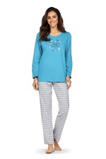  Damen Langarm Schlafanzug -