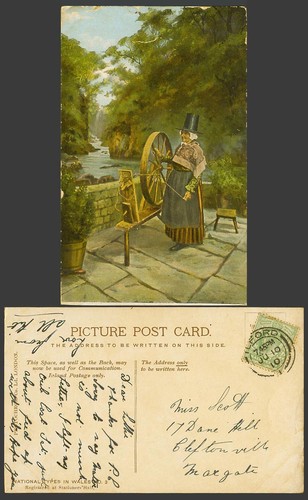Wales 1910 alte farbpostkarte - wales,