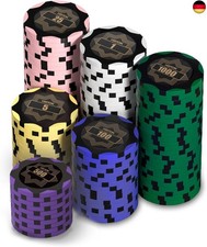 Clay Poker Chips Set 100 Chips