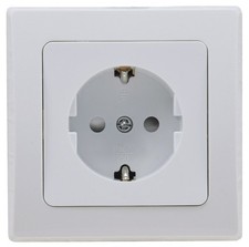 ChiliTec DELPHI Schutzkontakt-Steckdose, UP, weiß 250V AC / 16A