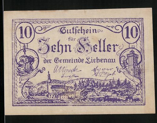 Notgeld liebenau 1920 - liebenau, Ö.