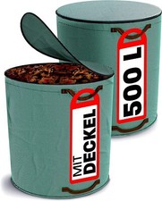 2 Gartensack mit Deckel 500 L