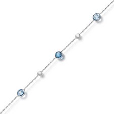 Armband aus 585 Gold Weißgold