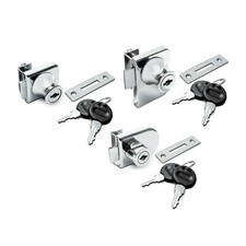 Glastürschloß Vitrinen