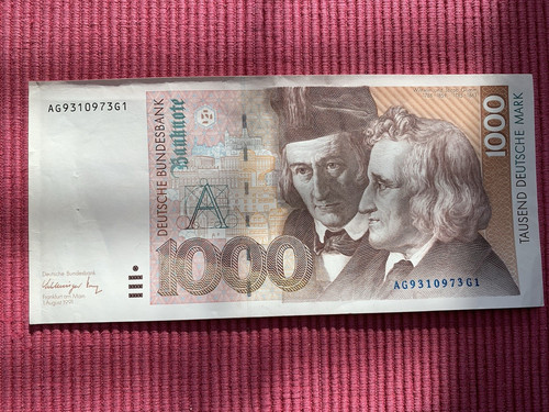 1000 schein banknote - 1000,