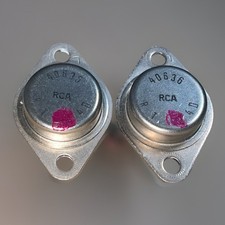 1 Paar *Original* RCA - 2N3055 – NPN Leistungstransistor TO‑3 Vintage JLH