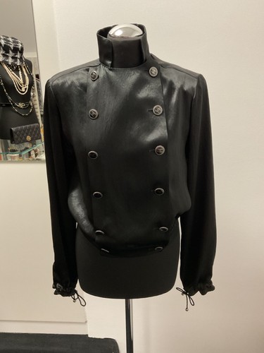Chanel jacke schwarz blouson - jacke, schwarz,