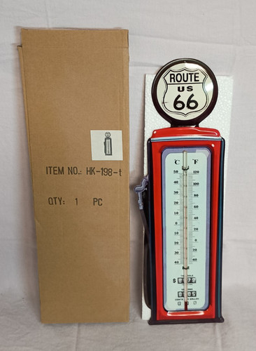 Blechschild thermometer route - thermometer,