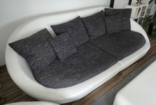 Loungecouch | Megasofa | Weiß-grau | mit Kissen | Guter Zustand!!