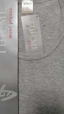 THIEME Herren  Unterhemd 133 hellgrau meliert  Langarm