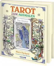Tarot zum Ausmalen 78 Karten zum Ausmalen + Anleitungsbuch - Packard - UNGENUTZT