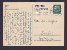 Ganzsache Fürth Bayern Deutsches Reich Drittes Reich Karte SST WHW Ein Volk