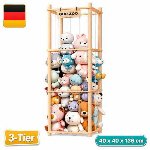 Stufiges holz lagerregal - 3-stufiges,