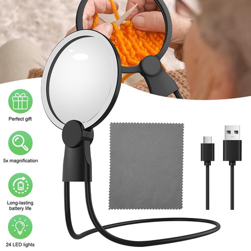 24led lupe mit - mit, licht,