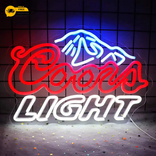 Coors light bier - coors, leuchtreklame