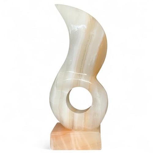 Skulptur sonne mond aus onyx - skulptur,