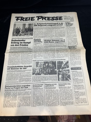Ddr zeitung freie presse - ddr,