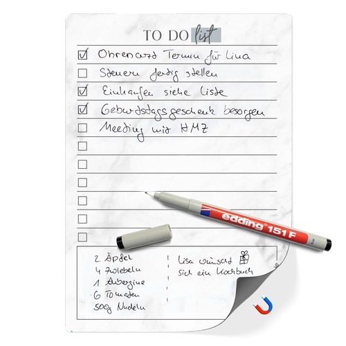 Magnetische do liste - to-do,
