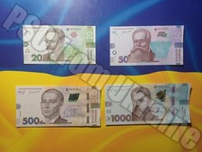 Banknoten 20 50 500 1000 UAH
