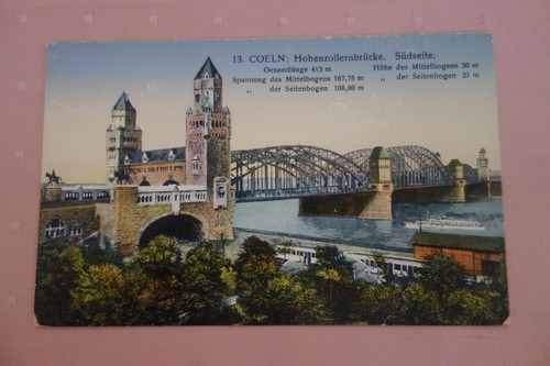 Coeln hohenzollernbrücke - ak,