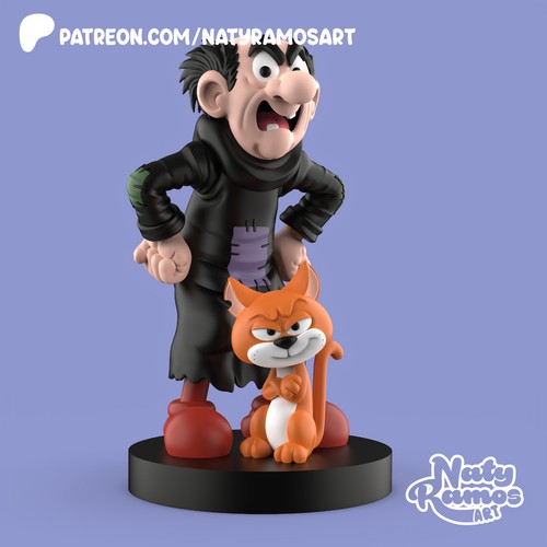 Gargamel und azrael die - und,