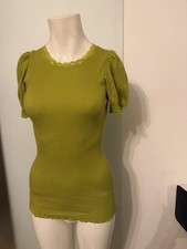 Shirt Bluse mit Spitze Gr 36