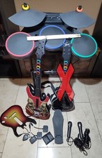 PS3 Guitar Hero-Set (Drum Kit, 1x Gitarre, 2x Mikro) + Spiel Warriors of Rock