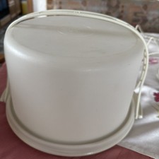 Alter TUPPERWARE 684-6 KONDITOR Kleiner TORTENBEHÄLTER mit Henkel