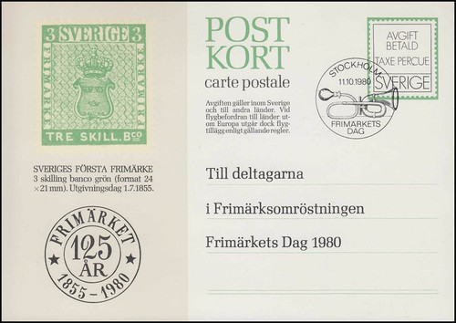Postkarte gedenkblatt 125 - postkarte/gedenkblatt,