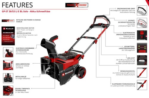 Einhell akku schneefräse - einhell,