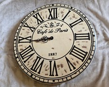 CAFE DE PARIS 1887 Quarz Wanduhr Uhr Küchenuhr Retro