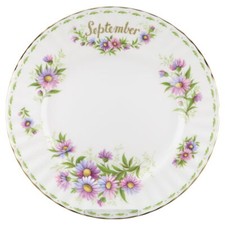 Kuchenteller September Royal Albert Flower of The Month