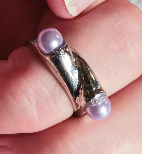 Modeschmuck ring mit perlen - modeschmuck, 2
