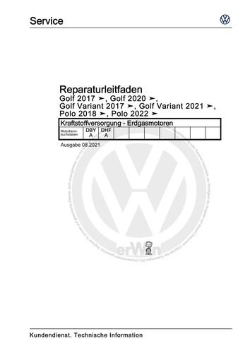 Reparaturanleitung - vw,