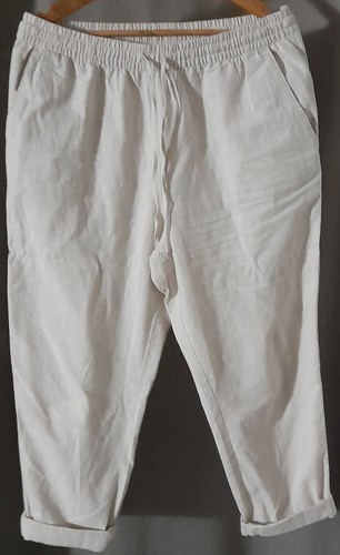 Beige damen leinenhose - damen,