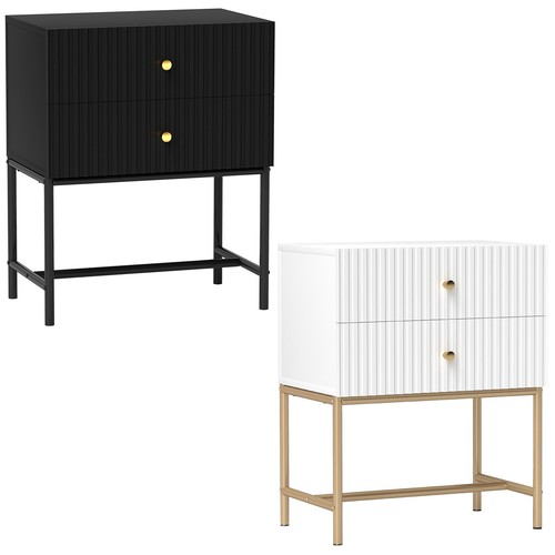 Nachtschrank tisch geriffelte - nachtschrank,
