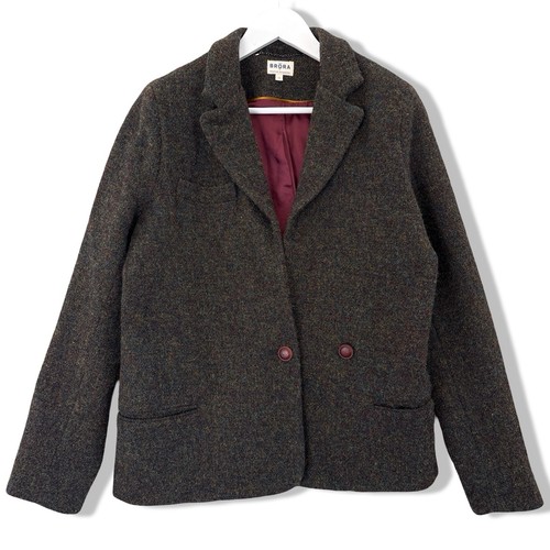 Brora harris tweed woll blazer - brora,
