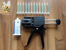 Stoßfängerreparatur Set Klebepistole 2K Kunststoff Kleber 50ml Mischspitzen #149