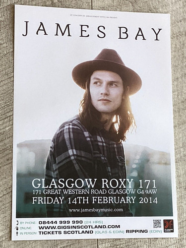 James bay concert poster - james,