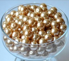 50,100,500 Glaswachsperlen in Verschiedenen Farben & Größen: 4,6,8,10,12 mm Neu