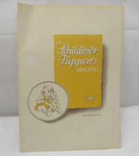 Antikes Heft Katalog „Schildkröt Puppen bekleidet – Preisliste Nr. 121“ ~ 1930