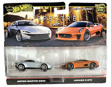 Hot Wheels Aston Martin DB10 Jaguar CX75 2 Pack Spectre 007 Bond 1:64 Modellauto