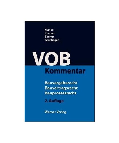 Vob kommentar bauvergaberecht - vob-kommentar,