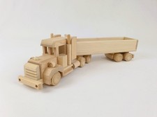 USA Truck, Holzspielzeug, Holzauto, Holzfahrzeug, Lastwagen, 48 x 10 x 12 cm