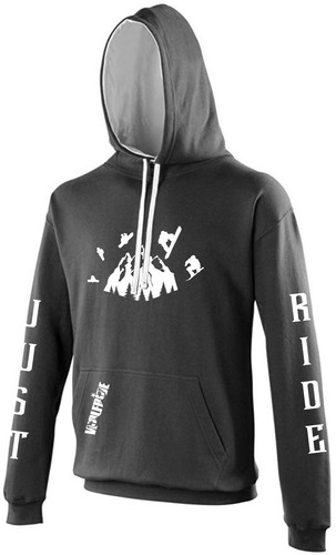 Schwarz und grau - , snowboard