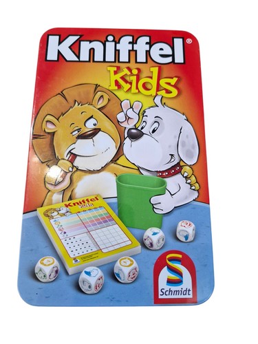 Kniffel kids in metalldose - "kniffel,